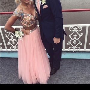 Sherri Hill Pink/Sequin Prom Dress, 00